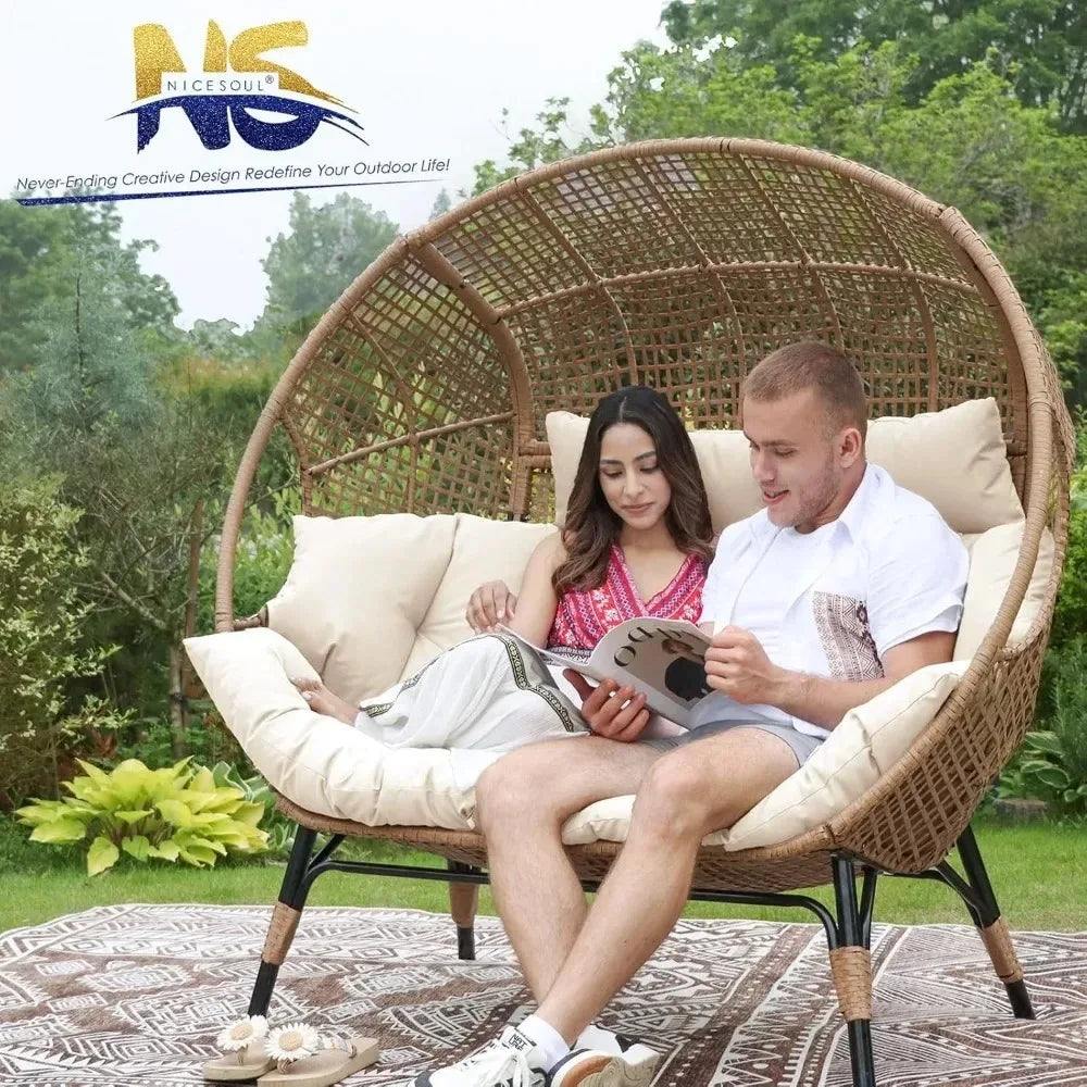 Outdoor Lounge Chair Padded Cushions