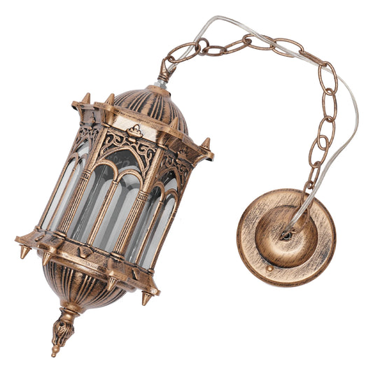 Metal Pendant Hanging Lamp for Garden, Balcony or Indoors