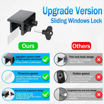 12 Pack Sliding Window Locks with Key
