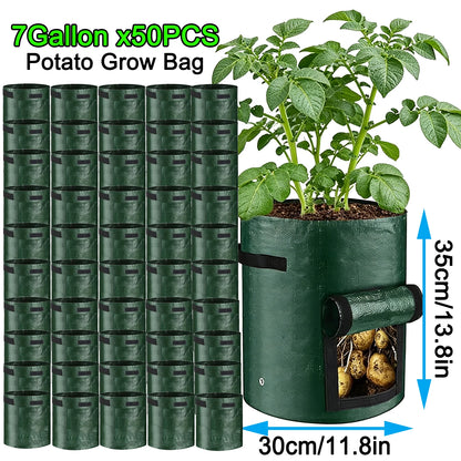 7 Gallon Grow Bags for Vegetables Plants with Handles