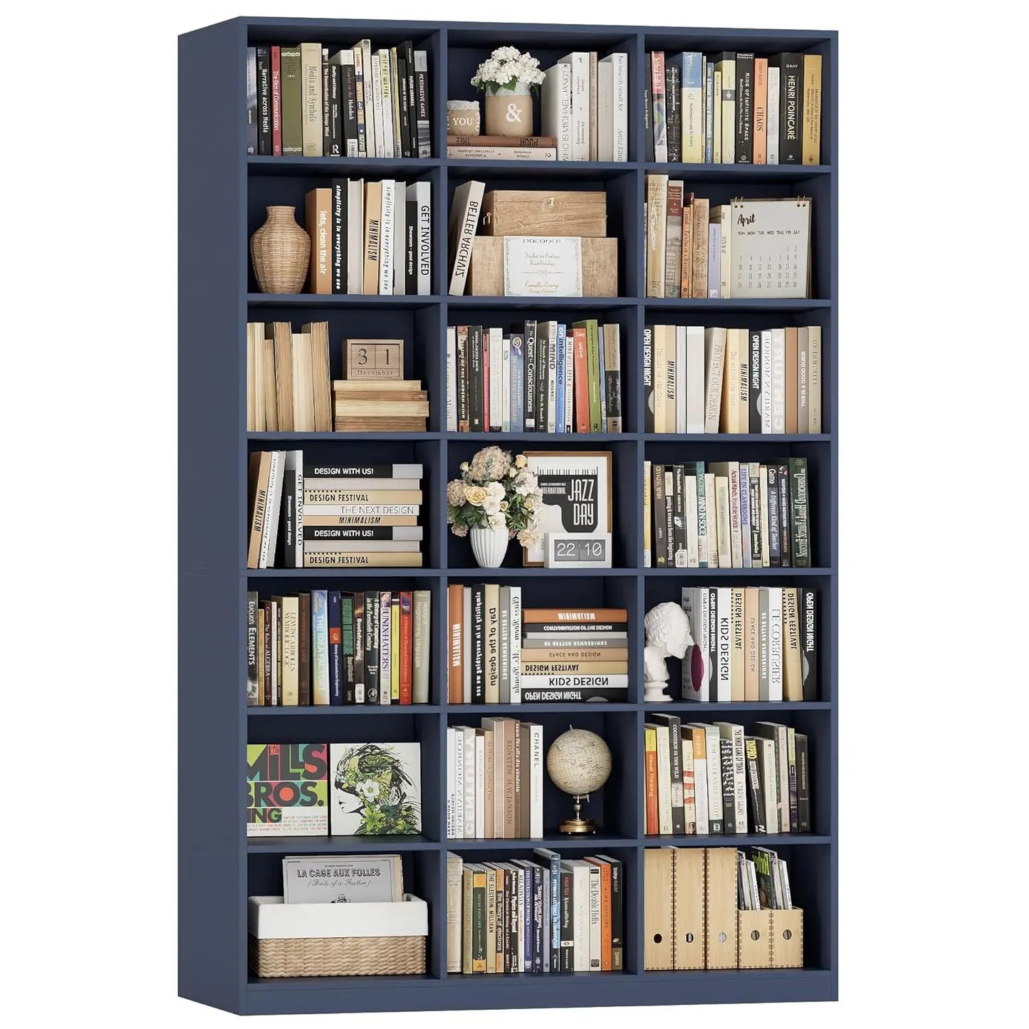 86" H Triple Wide Bookcase