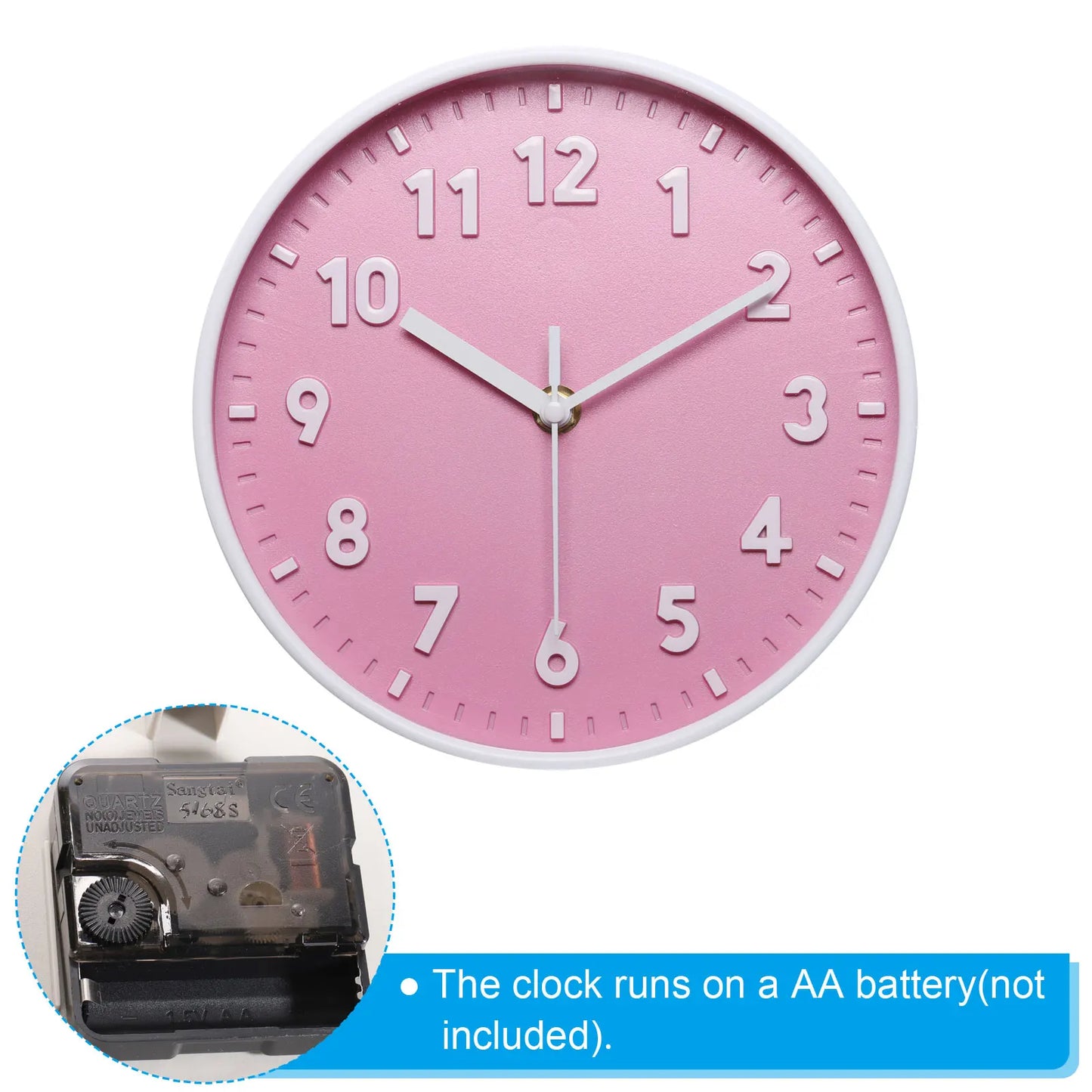 8 Inch Wall Clock Battery Operated