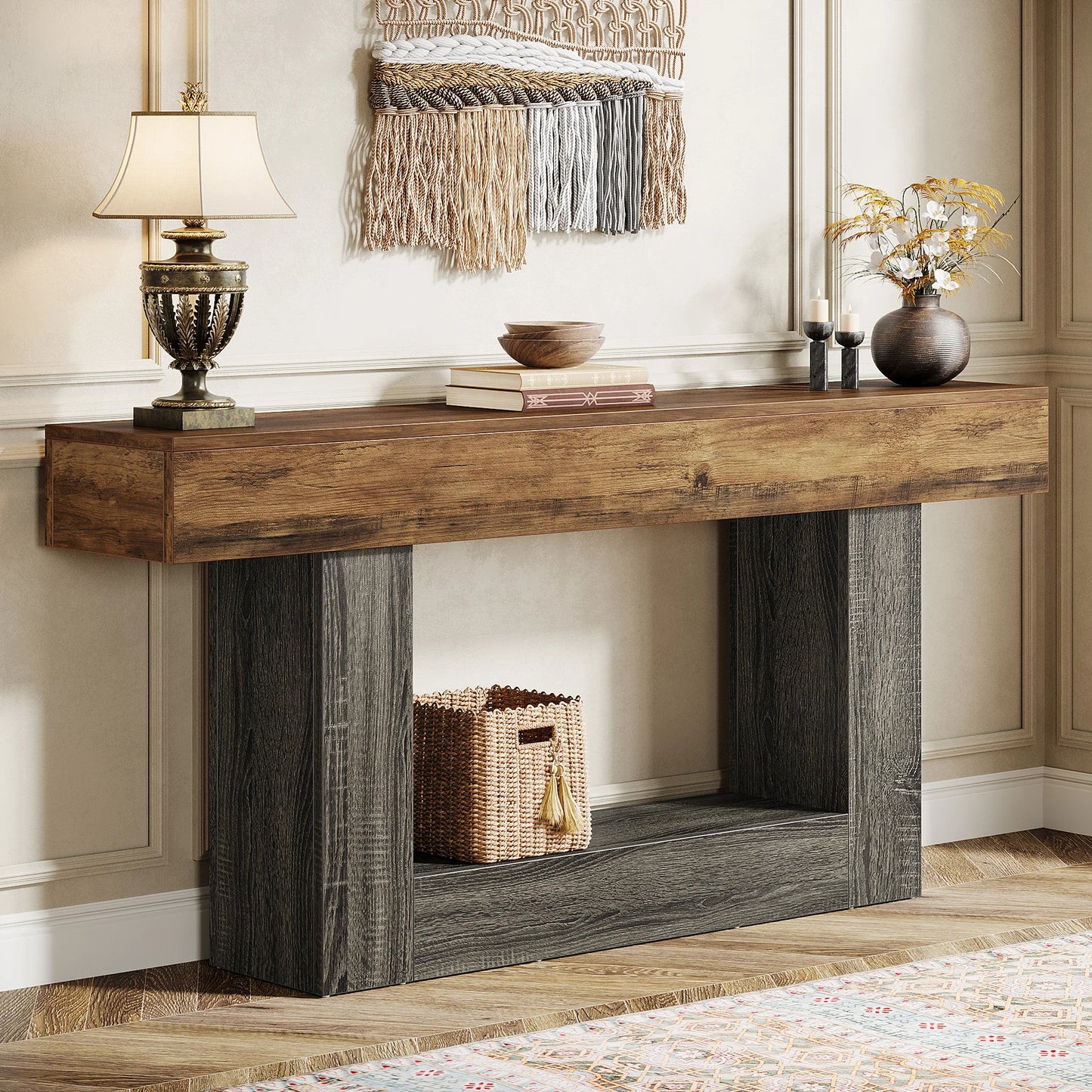 Farmhouse 2-Tier Table