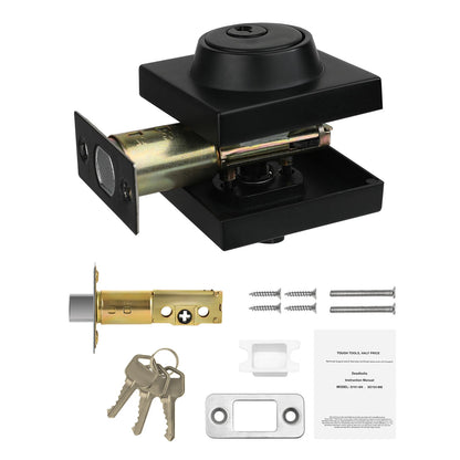Deadbolt Lock Square Single Cylinder
