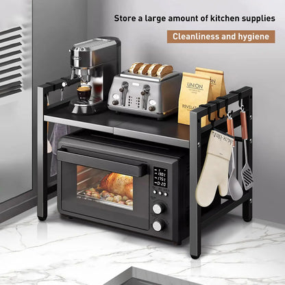 1pc Expandable 42-64cm Microwave Shelf Organizer.