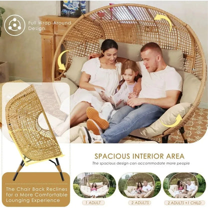Outdoor Lounge Chair Padded Cushions