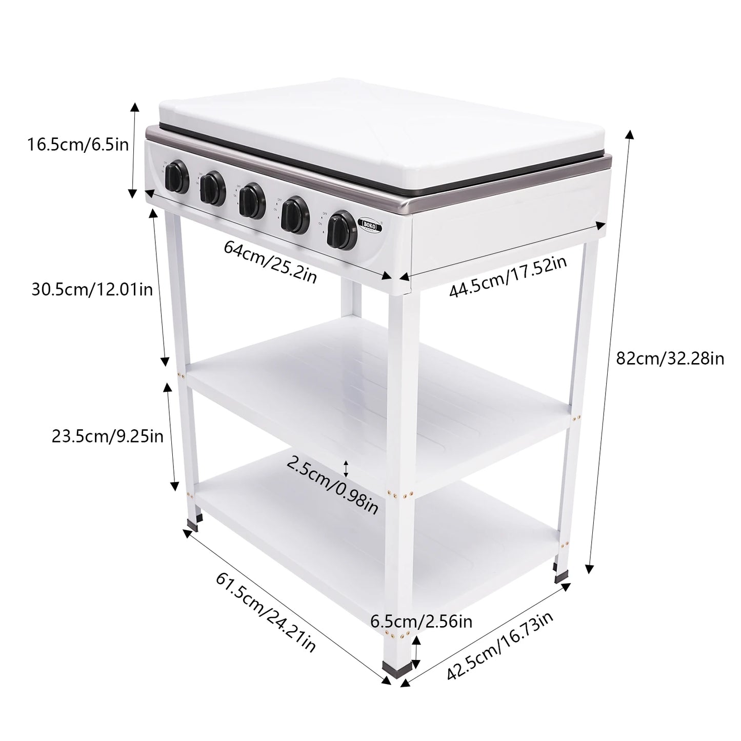 5 Burner Gas Grill for Cooking Outside