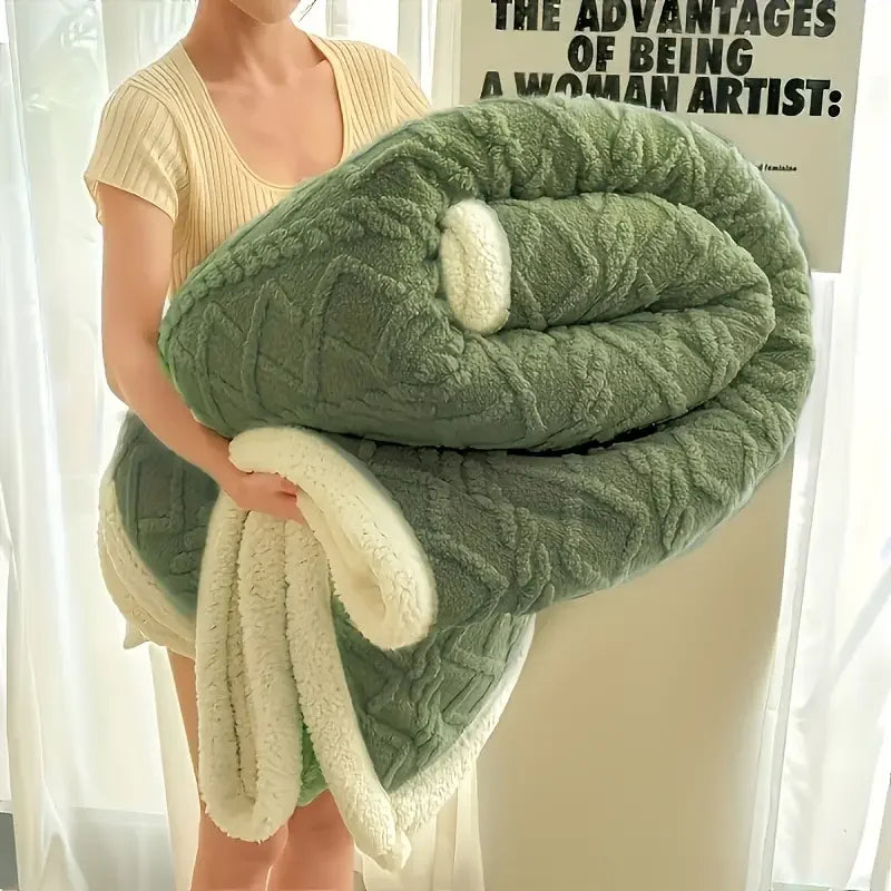 1pc  Sherpa Weighted Blanket 10lbs for Adults-