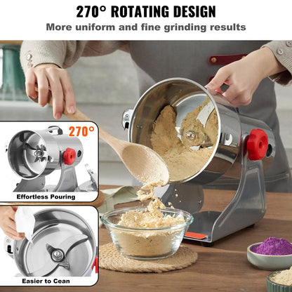 150-2500g Electric Mill Grinder for Spices, Coffee and Corn