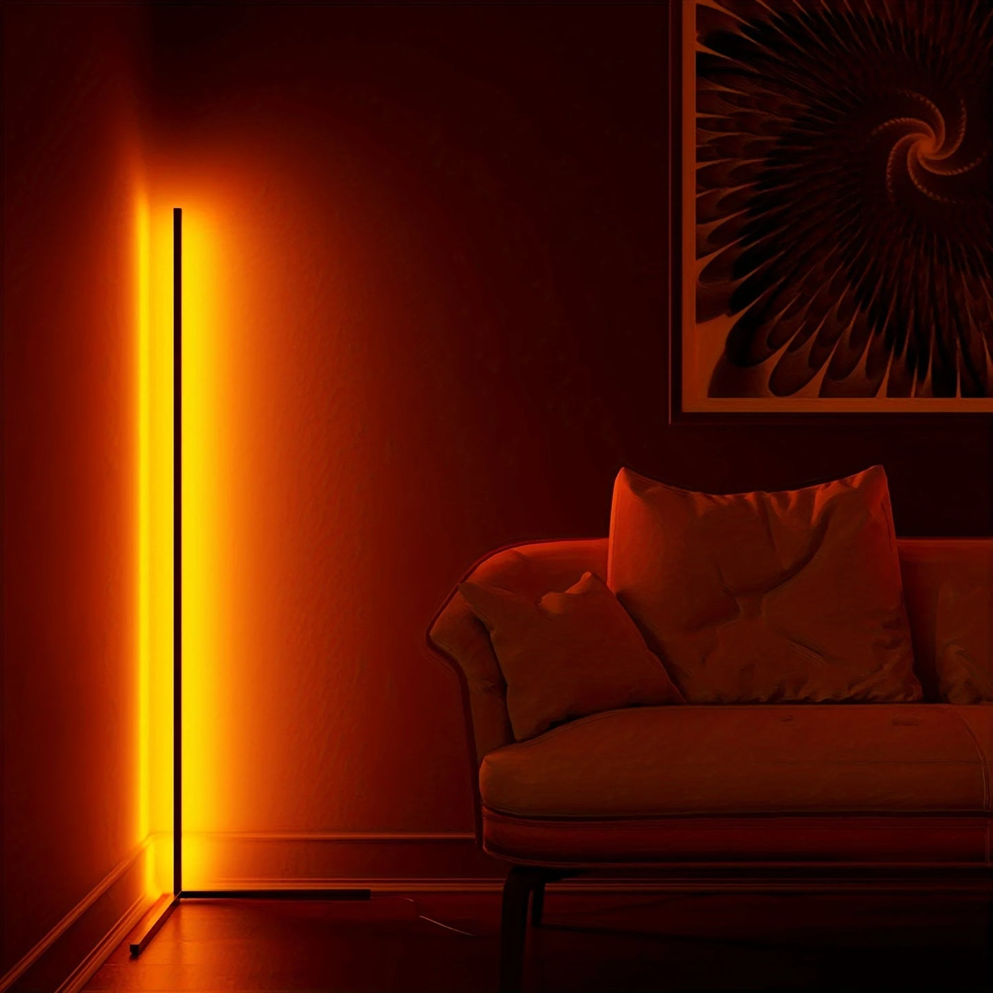 Corner Floor Lamp, 60-Inch