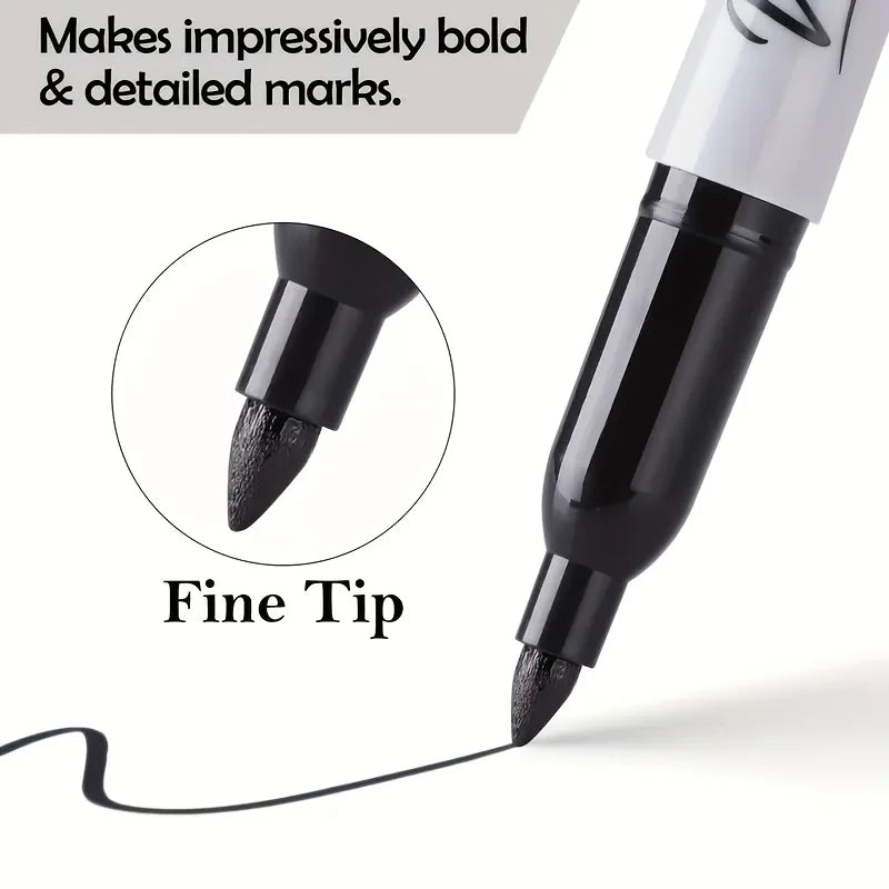 20/40/60-Pack Dual-Tip Permanent Markers