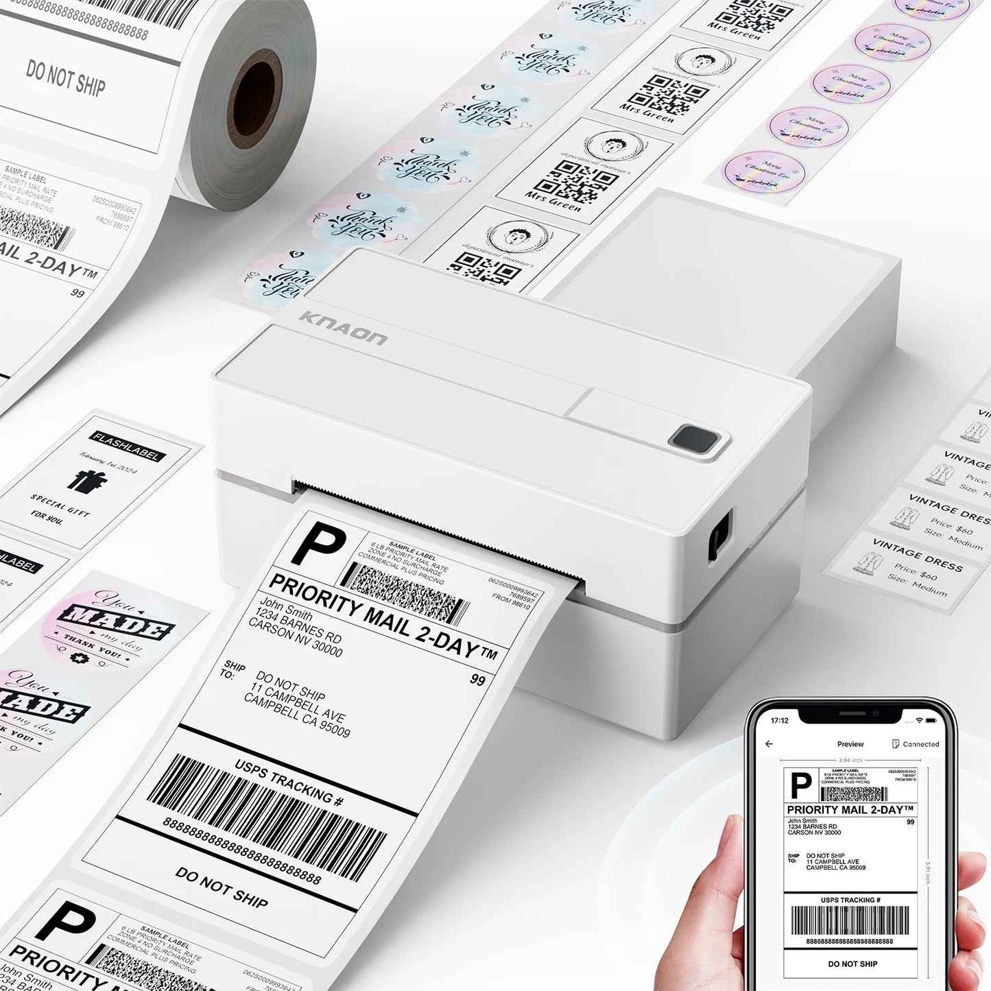 Thermal Label Printer -4x6 Shipping Label Printer
