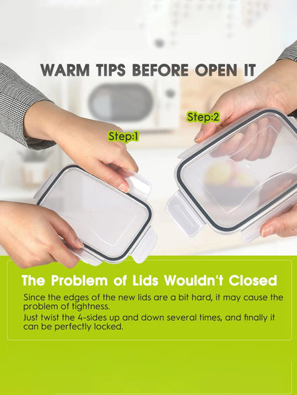 24pcs moisture-proof food storage containers