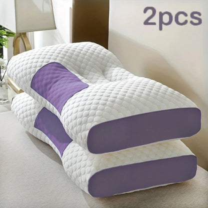 2pcs Ergonomic Orthopedic Contour Support Pillow