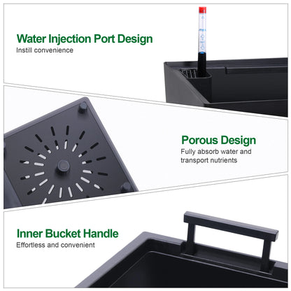 2pcs High Planters Pots for Indoor/Outdoor Use