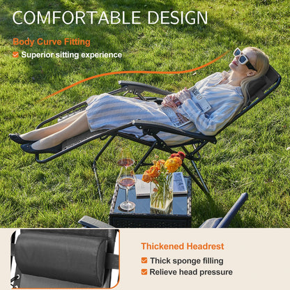 Zero Gravity Set of 2 Portable Recliners