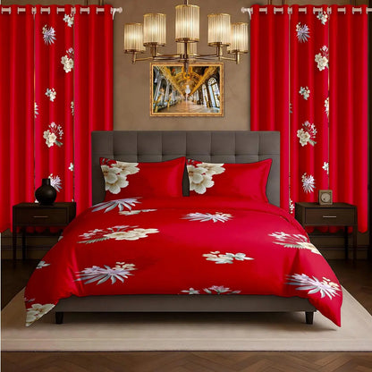 Bamboo Microfiber 9 pc Bedding & Curtain Set
