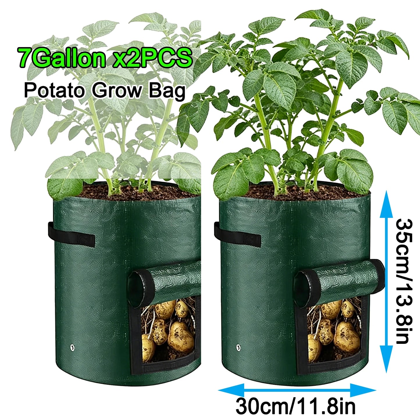 7 Gallon Grow Bags for Vegetables Plants with Handles
