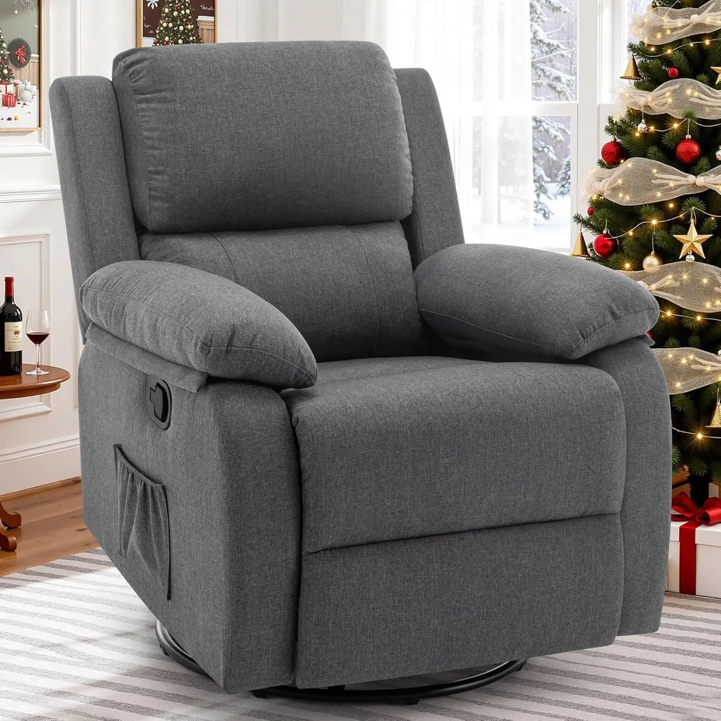 Recliner Chair, 360 Swivel Rocker Chair