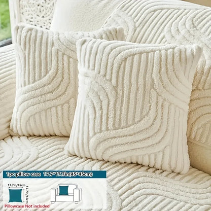 Plush Non-Slip Sofa Cushion Cover - Luxury Pet-Proof