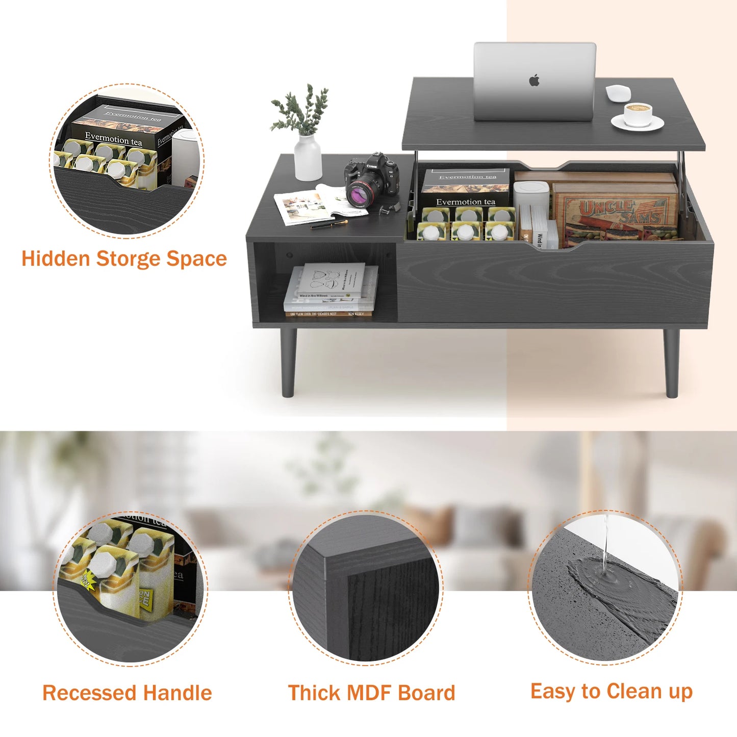 Lift Top Coffee Table  39.37"x19.7"
