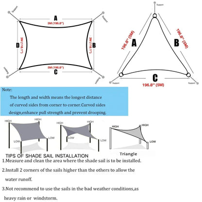 Sunshade Sail Awning