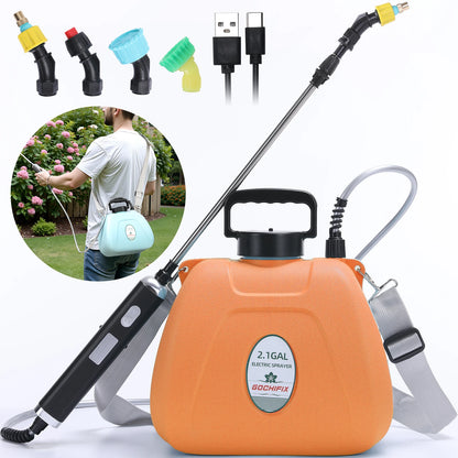 2.1 Gallon Electric Garden Sprayer with Adjustable Shoulder Strap