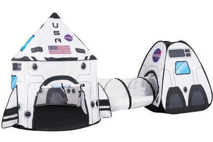 Rocket Ship Play House/ Tent for kids with Tunnel 3-Piece