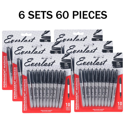 20/40/60-Pack Dual-Tip Permanent Markers