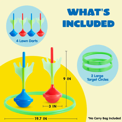 6Pcs Glow in The Dark Lawn Darts Game