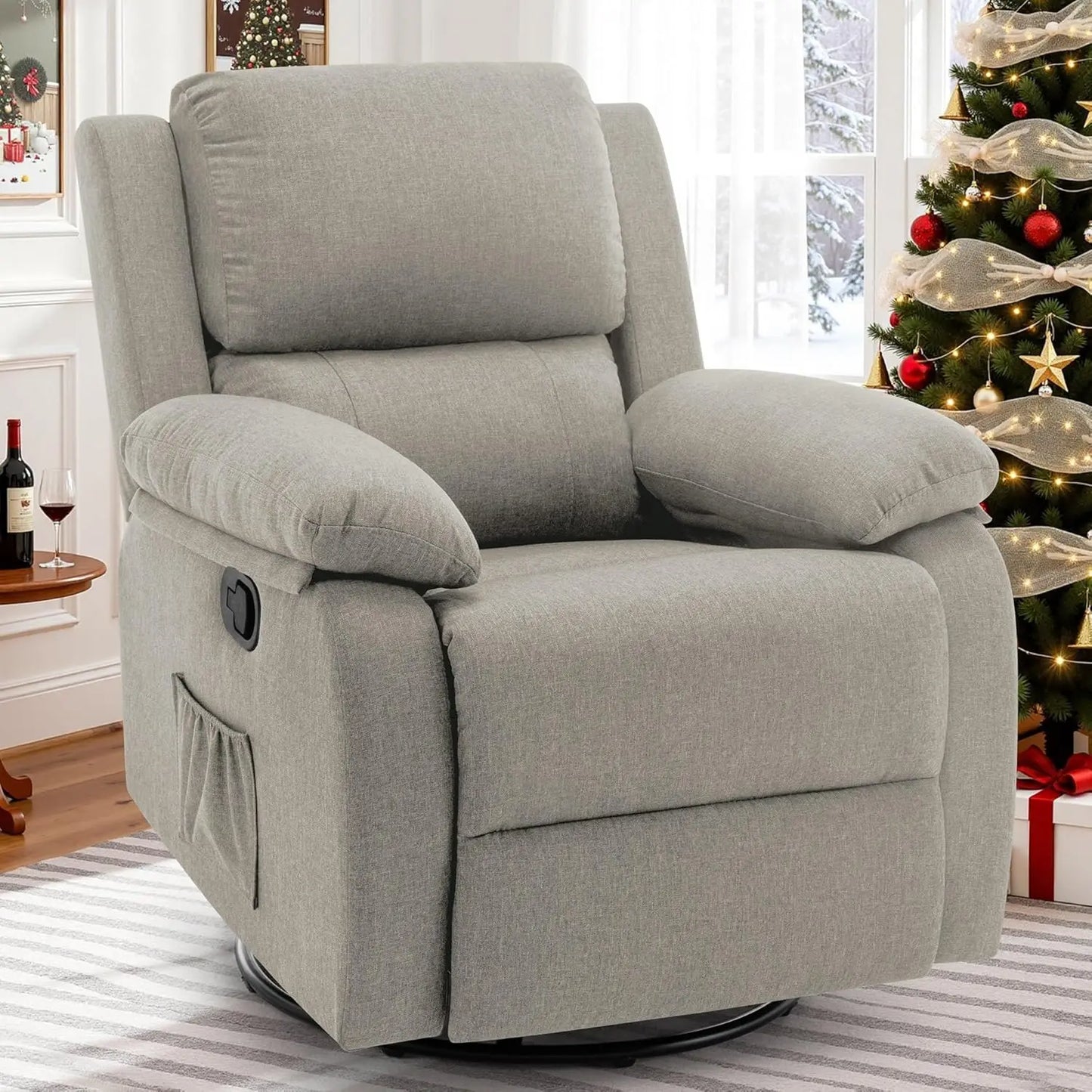 Recliner Chair, 360 Swivel Rocker Chair