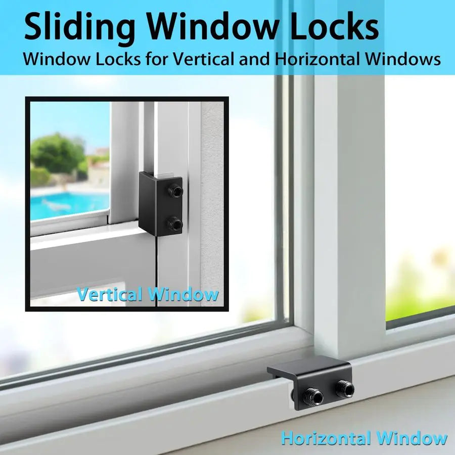 12 Pack Sliding Window Locks with Key