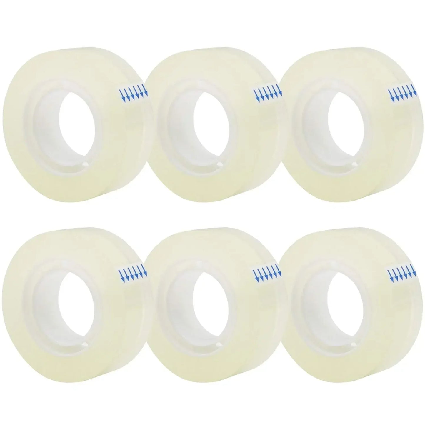 Clear Tape 6 Rolls Dispenser Refills