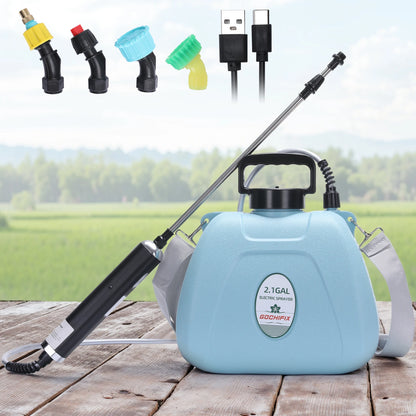2.1 Gallon Electric Garden Sprayer with Adjustable Shoulder Strap