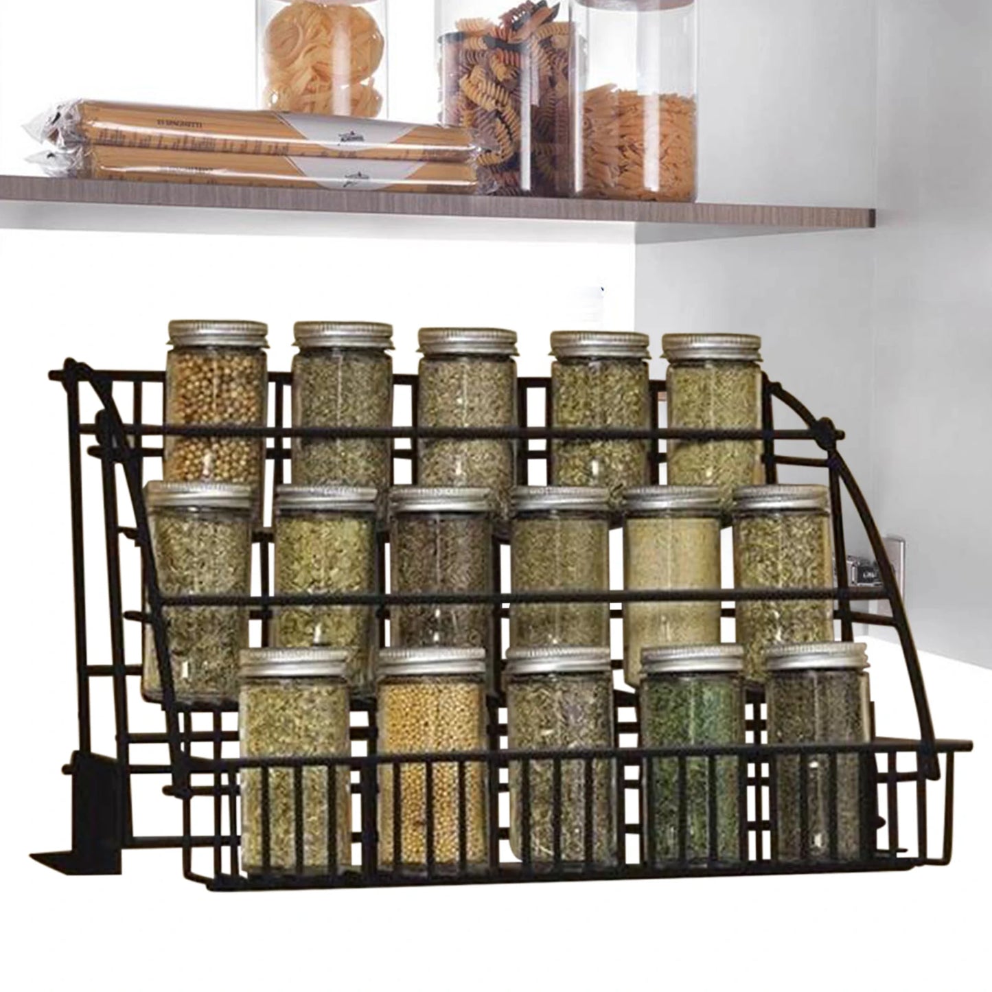 3 Tier Spice Rack Organizer Metal Storage Shelf Stand