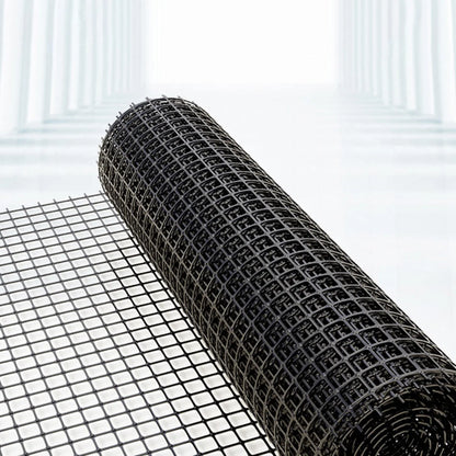 Fence Net Lattice Mesh Black Plastic With 20pcs Zip Ties