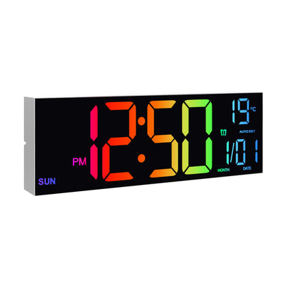 Large Digital Wall Clock, Big LED Display with Remote