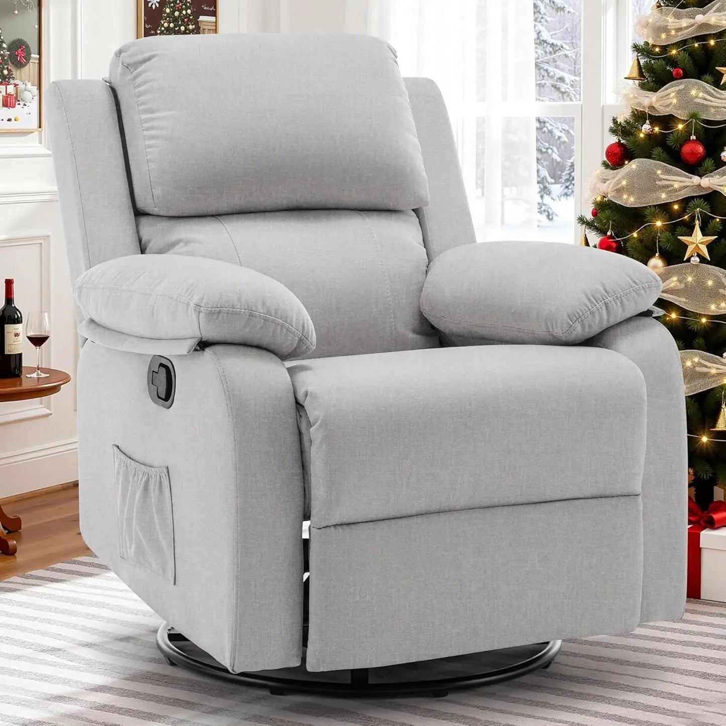 Recliner Chair, 360 Swivel Rocker Chair