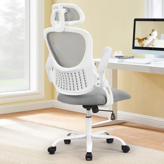 Mesh Desk Chair Flip-up Arms