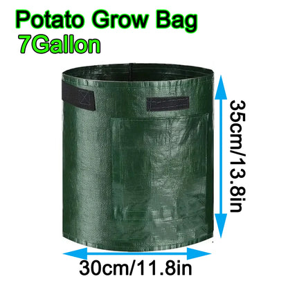 7 Gallon Grow Bags for Vegetables Plants with Handles