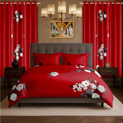 Bamboo Microfiber 9 pc Bedding & Curtain Set