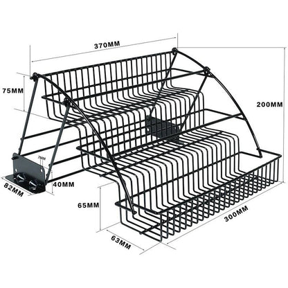 3 Tier Spice Rack Organizer Metal Storage Shelf Stand