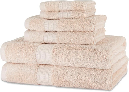 6 Piece Oversized Bathroom Towel Set