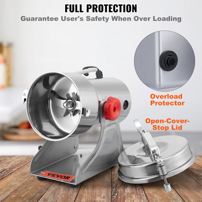 150-2500g Electric Mill Grinder for Spices, Coffee and Corn