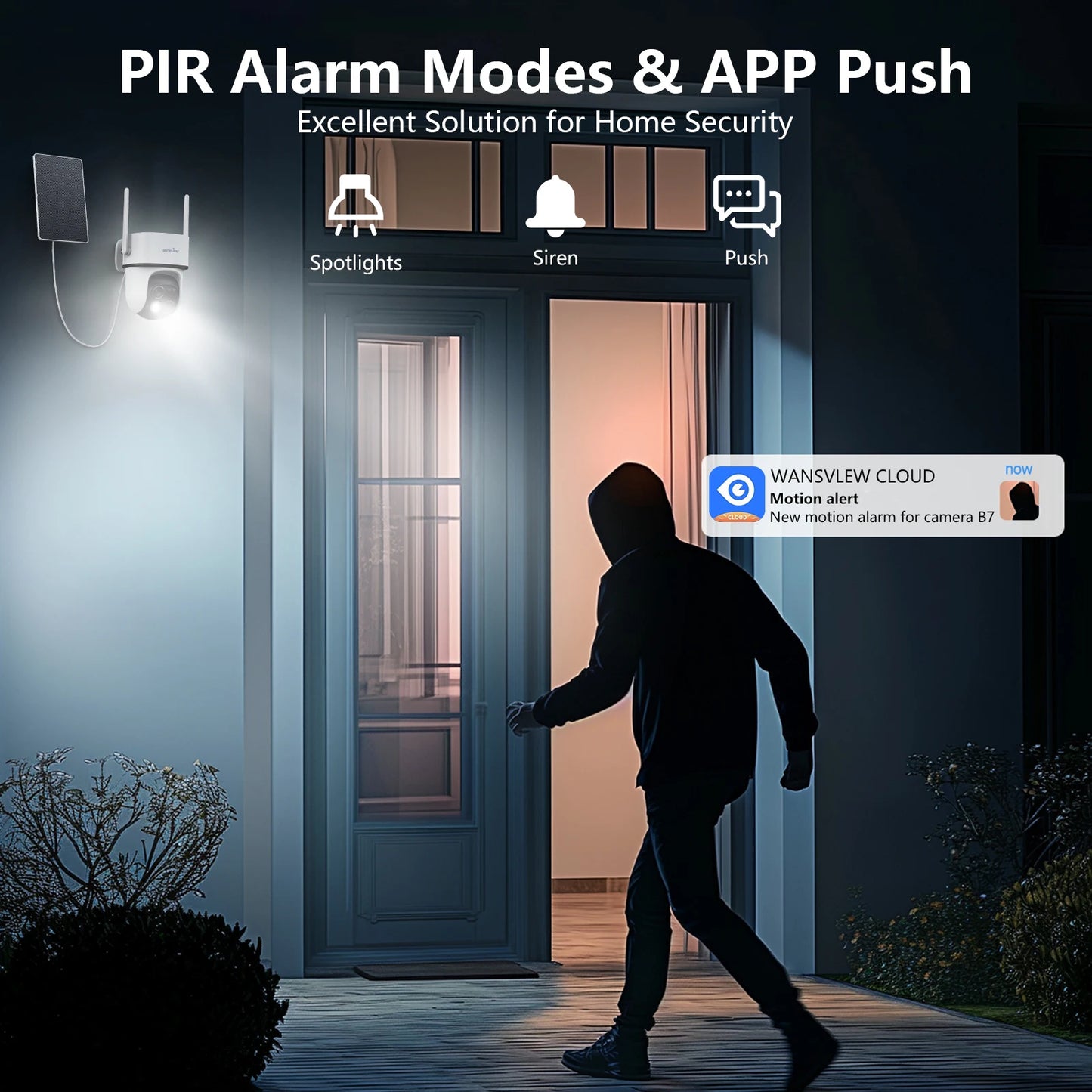 Surveillance Dual Lens Wifi Camera Outdoor