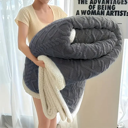 1pc  Sherpa Weighted Blanket 10lbs for Adults-