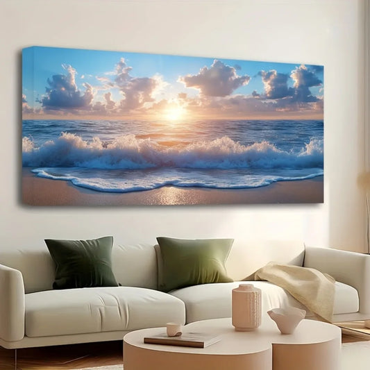 Dawn Sky Ocean Beach Wall Hanging