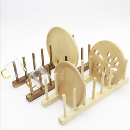 Wooden Kitchen Dish Drain Rack/ Book File Holder