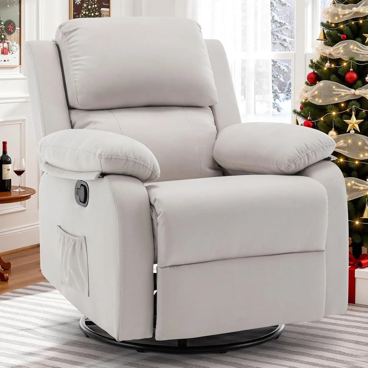 Recliner Chair, 360 Swivel Rocker Chair