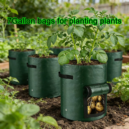 7 Gallon Grow Bags for Vegetables Plants with Handles